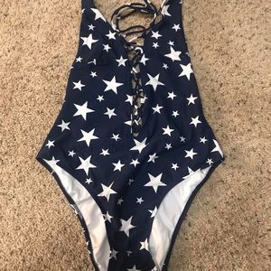 Show Me Your Mumu star print one piece swimsuit